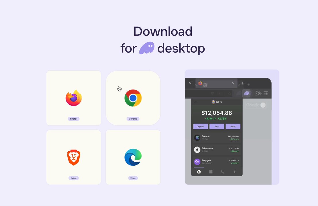Phantom Solana wallet interface