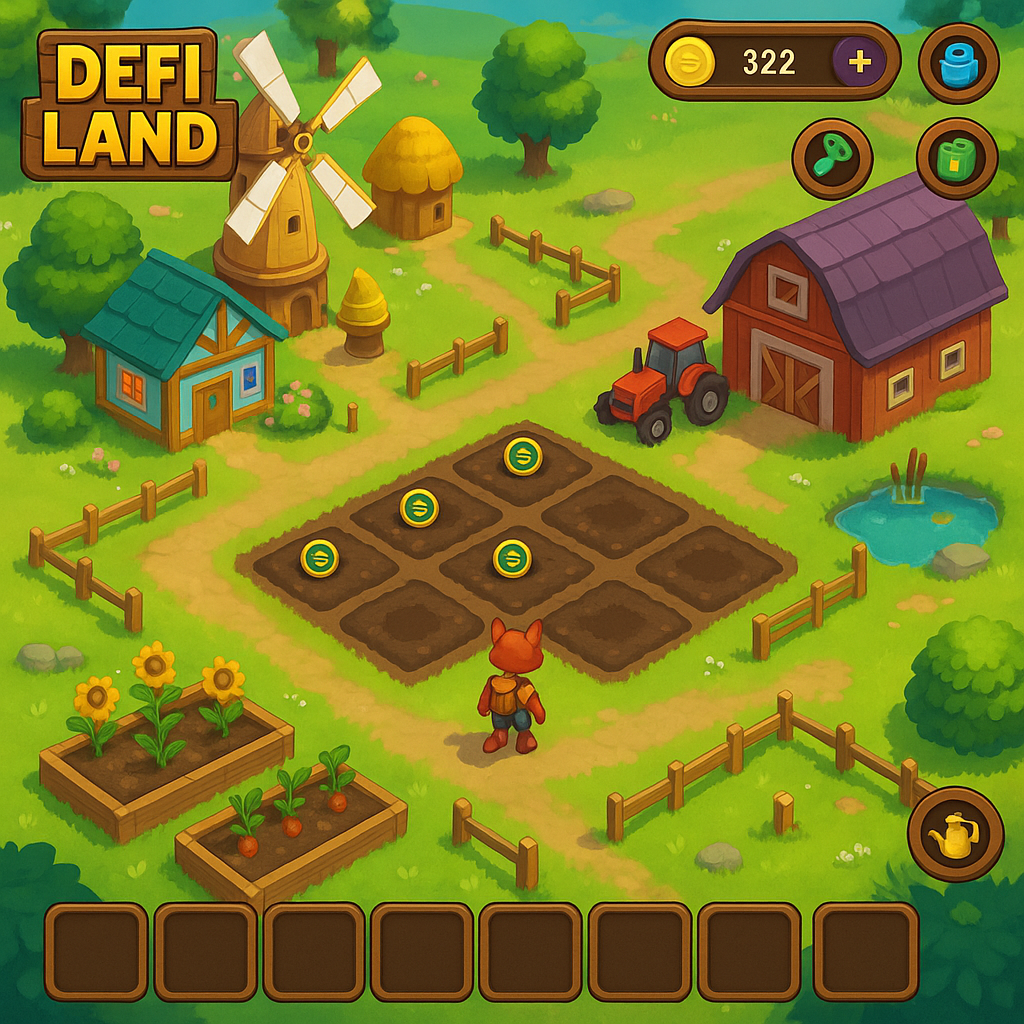 DeFi Land Solana gameplay