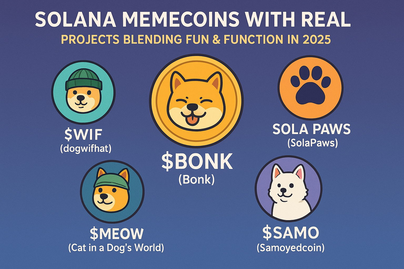 Solana Memecoins with Real Utility: Projects Blending Fun & Function in 2025