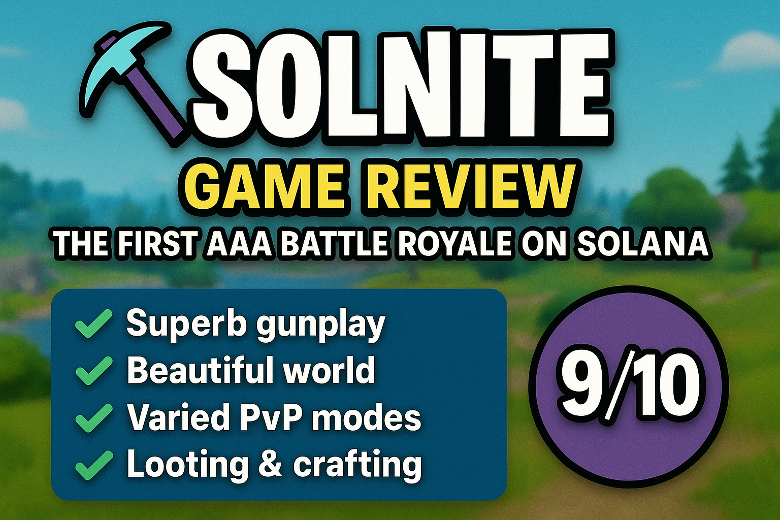 Solnite Game Review: The First AAA Battle Royale on Solana