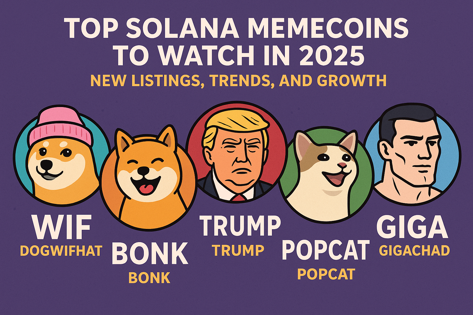 Top Solana Memecoins to Watch in 2025: New Listings, Trends, and Growth