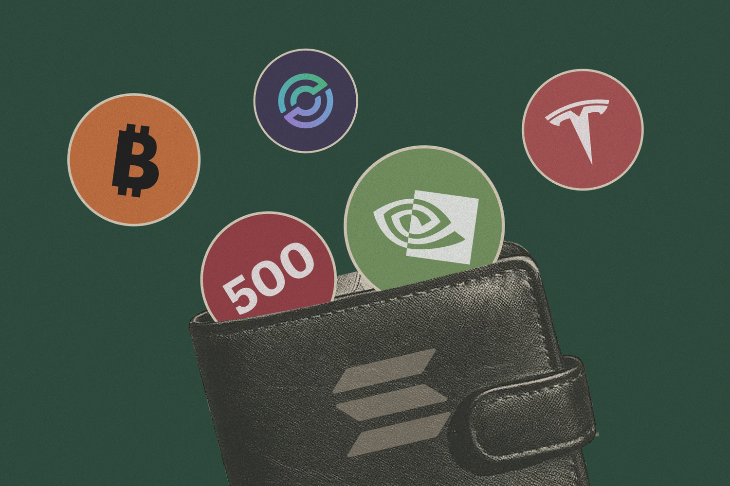 crypto wallet holding tokenized shares