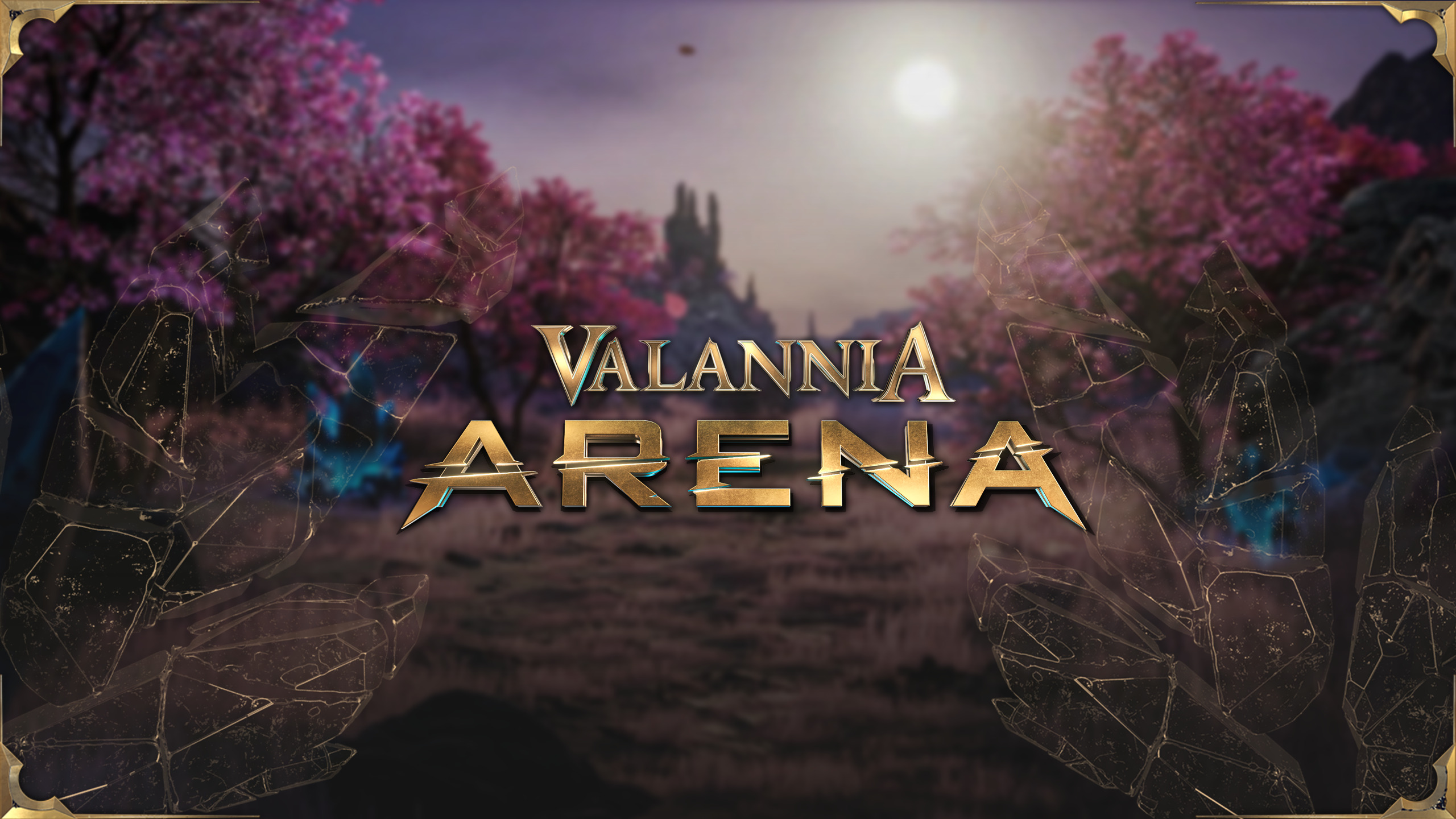 Key art from Valannia Arena MMO showcasing Unreal Engine 5 graphics and fantasy battle scene