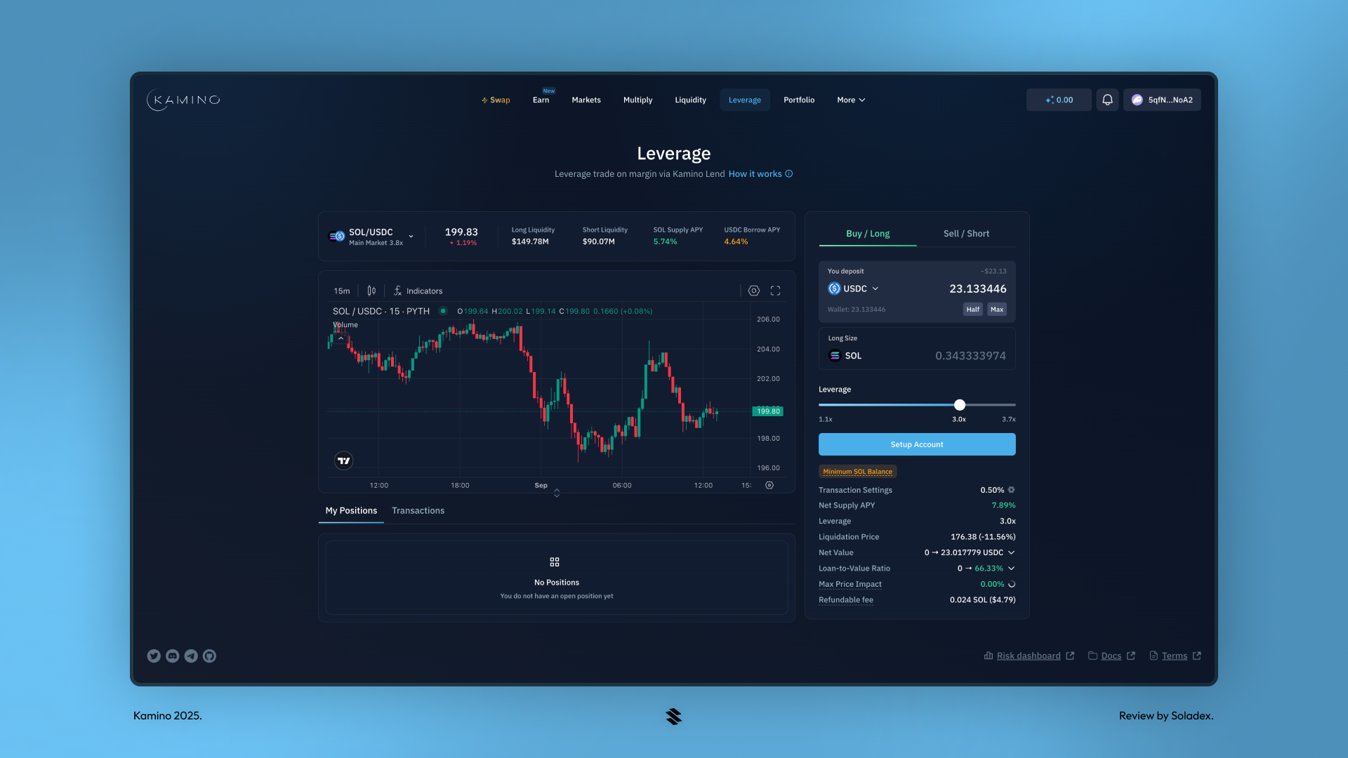 Kamino Finance Solana stablecoin yield dashboard