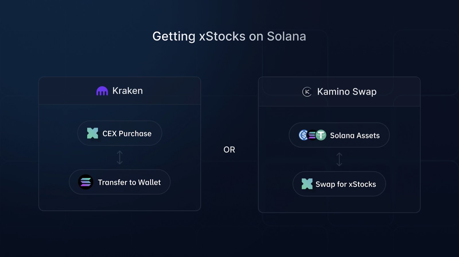 xStocksFi Solana tokenized stocks interface
