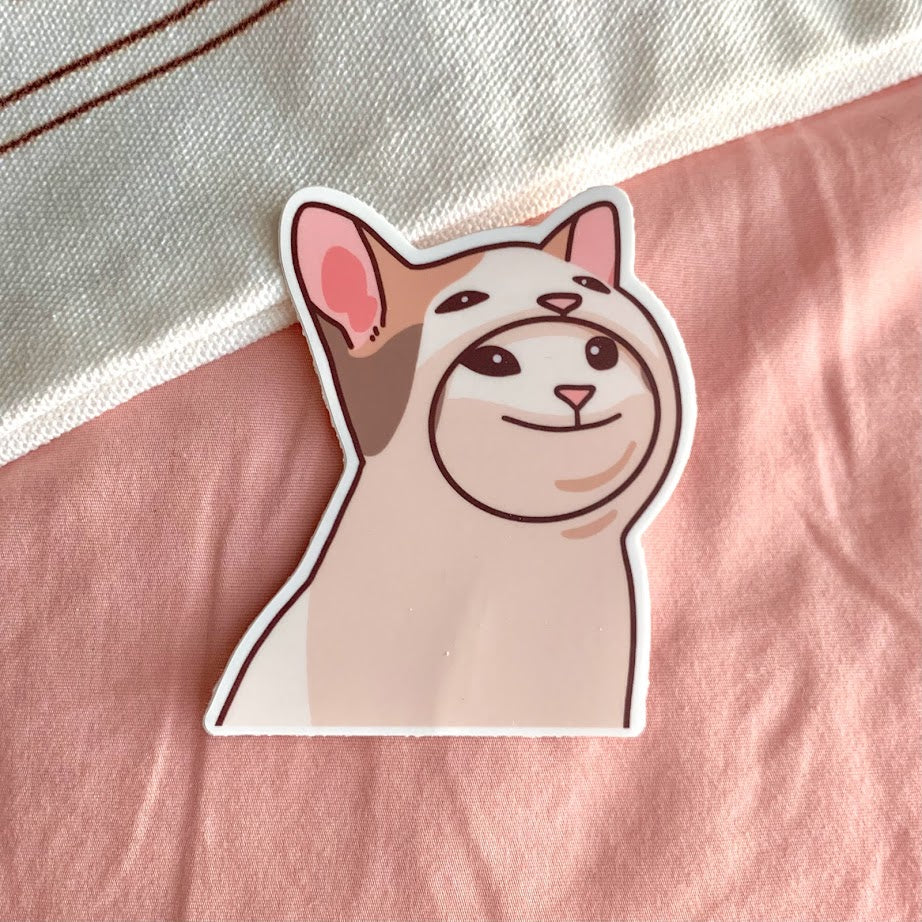 Popcat meme cat mascot