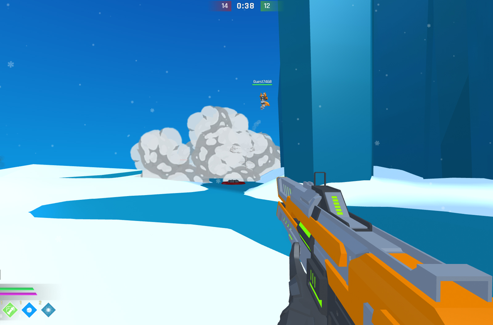 Ev.io Solana FPS browser game screenshot