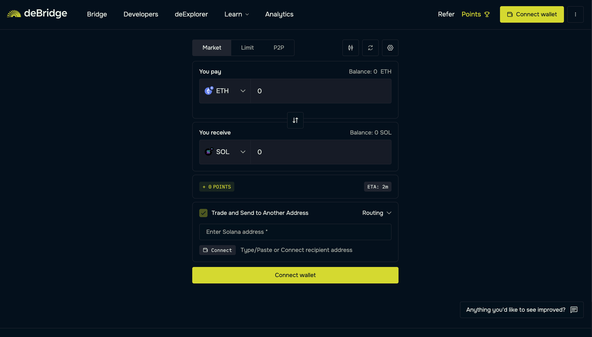 Zolana Bridge interface screenshot