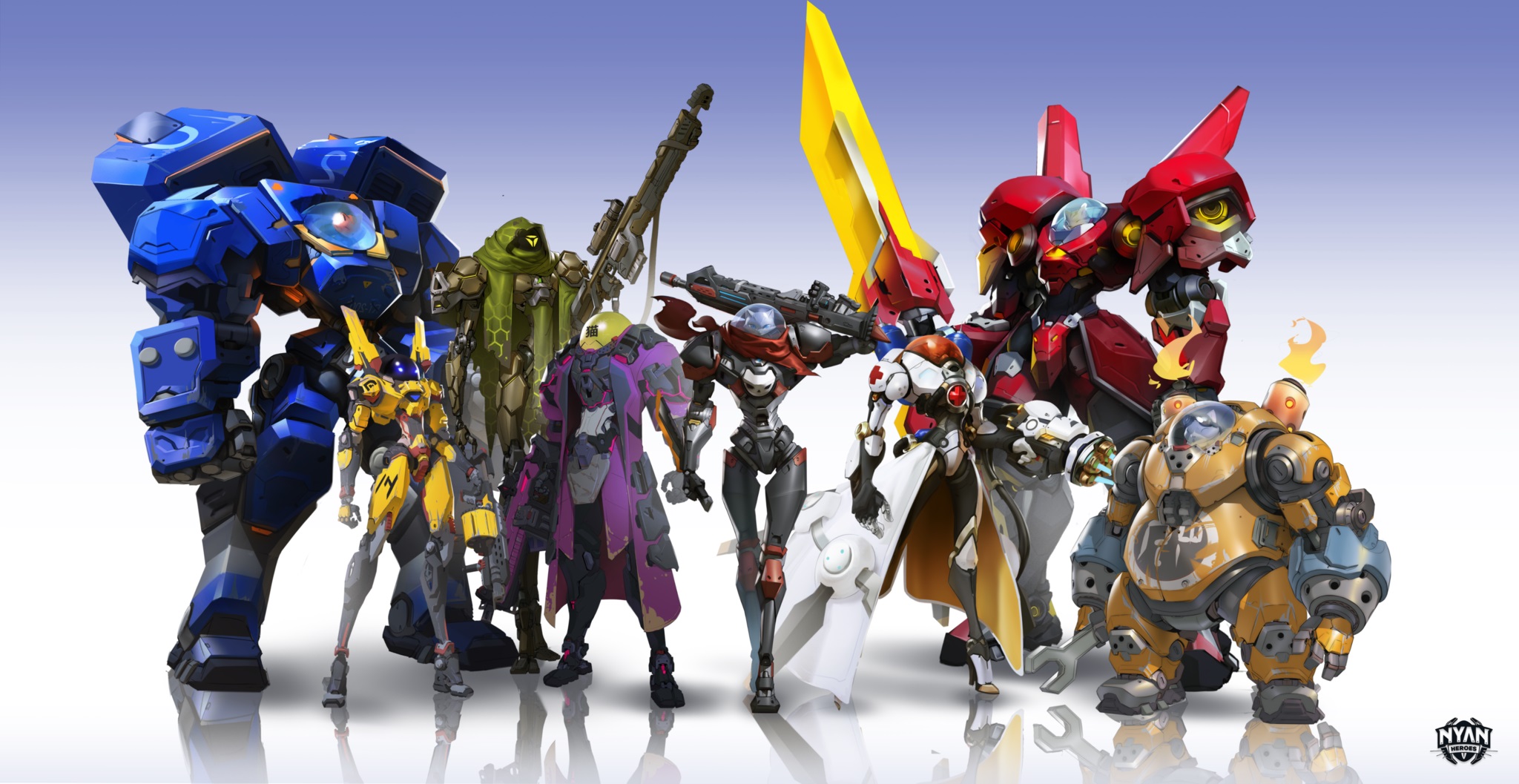 Nyan Heroes beta trailer mech battle cats
