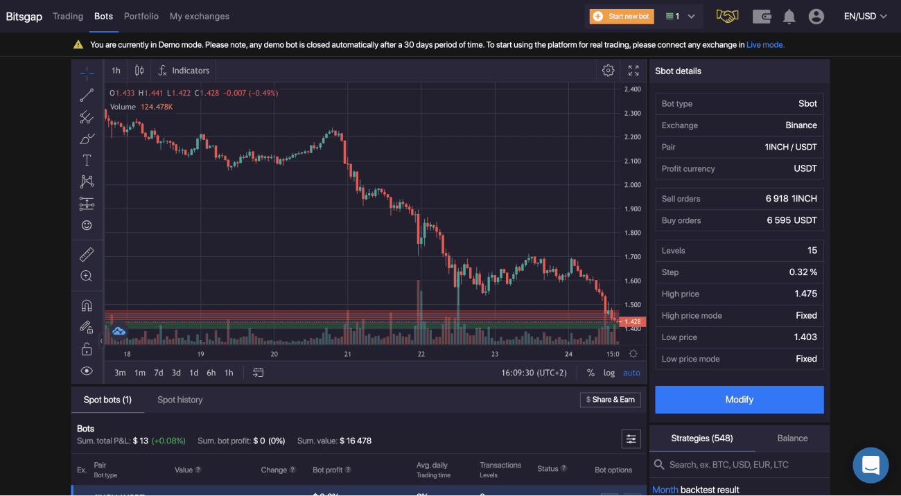 Solana derivatives trading interface